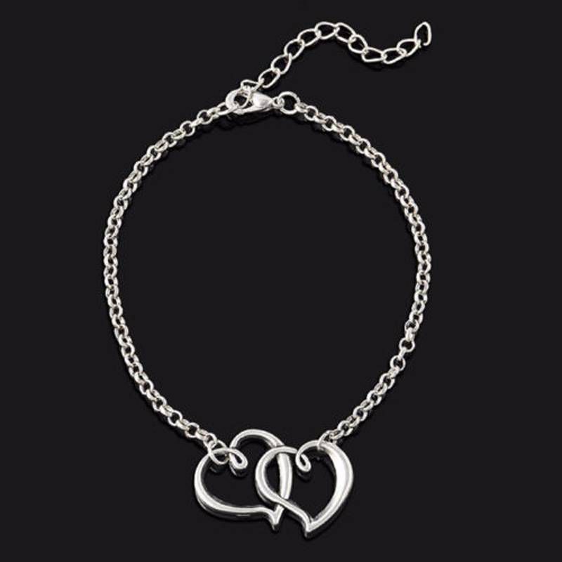 Double Hearts anklet