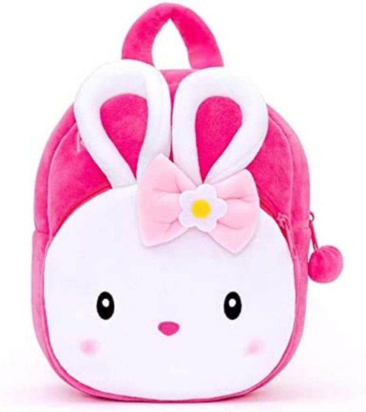 Small 5 L Backpack White Pink Cute Kitty School Bag Travelling Bag Pink for Girlfriend/Birthday Gift/Boy/Girl 2-5 Years  (Pink)