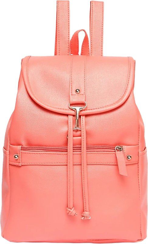 Small 15 L Backpack ishika styles bags for Girls collage bags  (Orange)