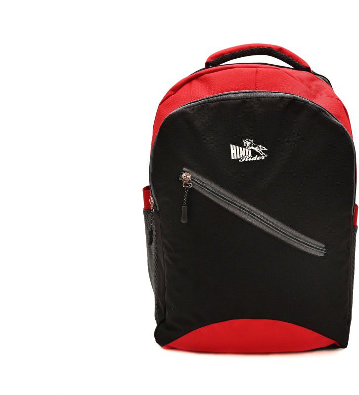 Small 20 L Laptop Backpack Small 20 L Laptop Backpack HR - Backpack for Girls Boys Stylish | Trending Backpack | School Bag | Bag for Boys Kids Girl (Black & Red)  (Black, Red)