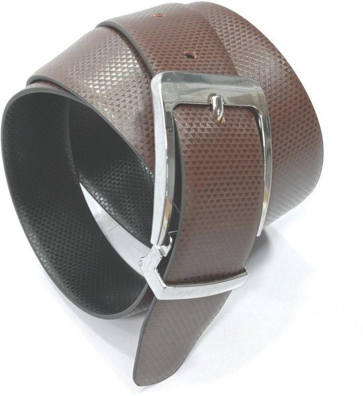 Boys Formal Brown Artificial Leather Reversible Belt