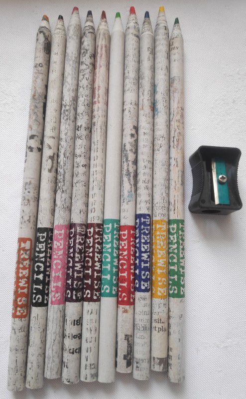 TREEWISE Colored Newspaper Pencils Pencil  (Multicolor)