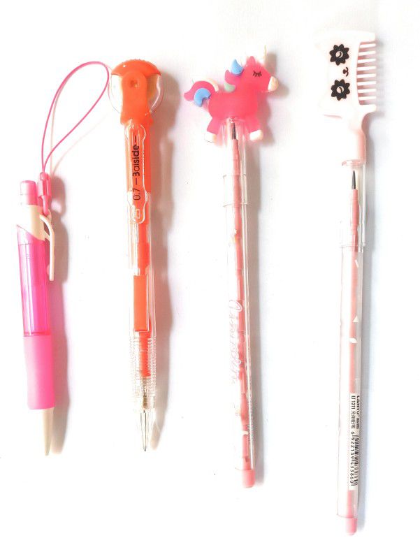 HILYENTERPRISES Non - Sharpening 2 Stacking Pencil & 2 Mechanical Pencil 0.7mm for School Kids Pencil  (Multicolor)