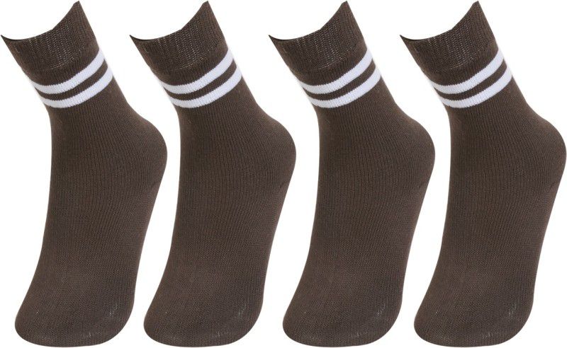 BODYSENSE Brown, White Uniform Sock  (Chandigarh, New Delhi, Mumbai, Hyderabad, Chennai, Jaipur, Kolkata)