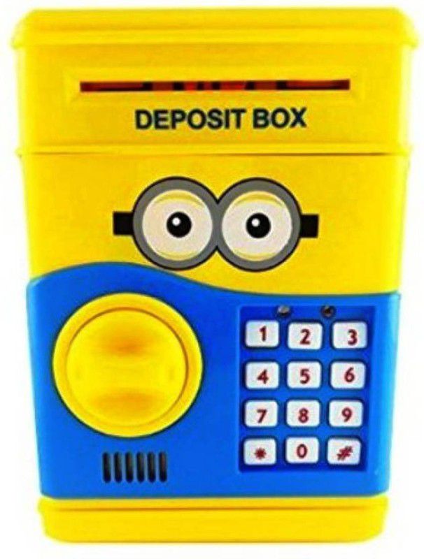 SHIVA1341 Toy Electronic Minions Atm cum piggy Bank for kids .. Coin Bank Coin Bank (Multicolor) Coin Bank  (Multicolor)