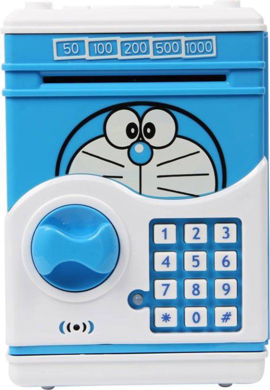 TinyTales ATM Piggy Bank Mini ATM Coin Bank Electronic Money Safe Toy Kids Coin Bank  (Multicolor)