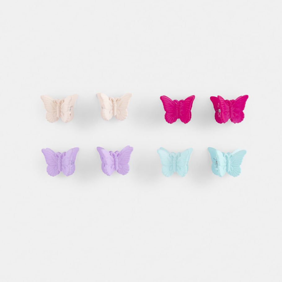 8 Pack Butterfly Clips