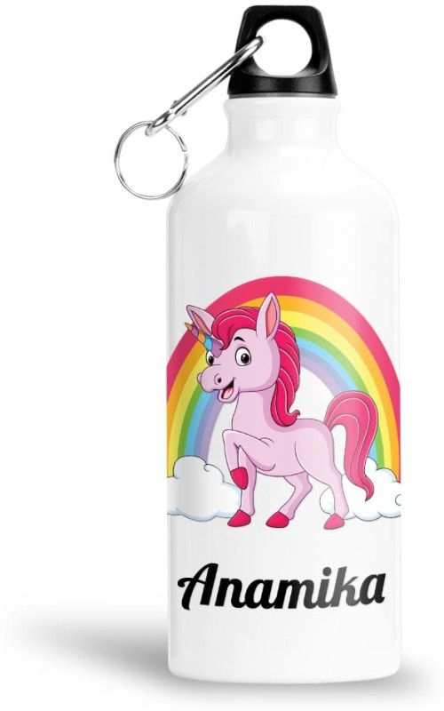 FABTODAY Rainbow Unicorn Water Bottle for Kids - Best Happy Birthday Gift, Anamika 750 ml Bottle  (Pack of 1, Multicolor, Aluminium)