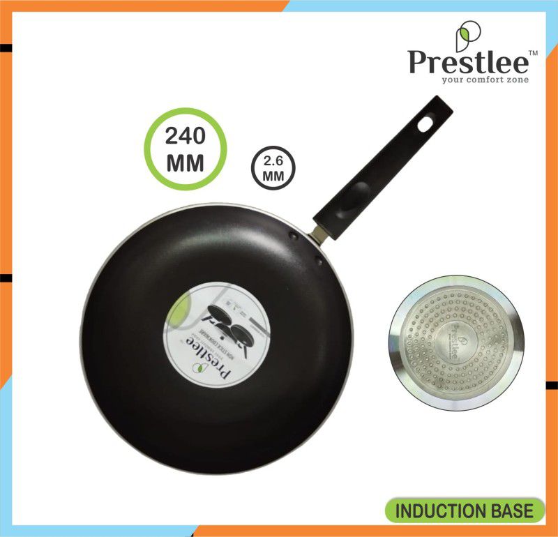 Sabari Prestlee PNCC-006-240/2.6/IB/Non-Stick Coated Cookware Set/Fry Pan/Fry Pan Dosa Flat Pan 24 cm diameter 0.5 L capacity  (Aluminium, Non-stick)