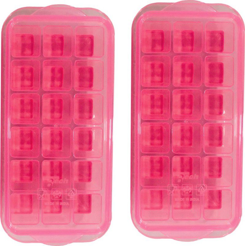 Inddushome Popup Ice Tray Multicolor Plastic Ice Cube Tray  (Pack of4)