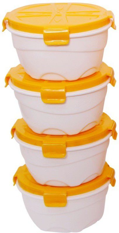 Lush - 800 ml Plastic Utility Container  (Pack of 4, Multicolor)