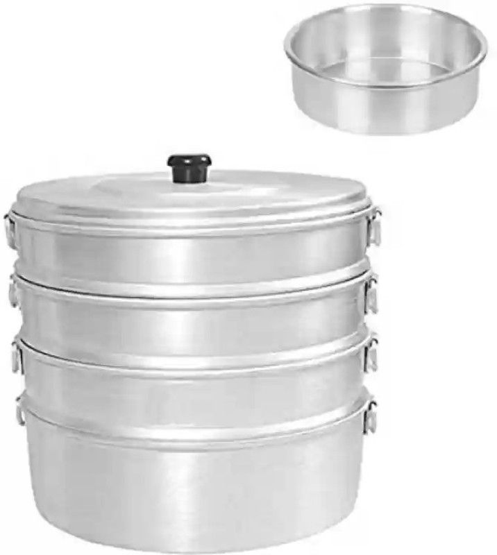 REKHA ENTERPRISE Aluminium Momos Steamer 8×4 Food Capacity 21 Aluminium Steamer  (5 L)