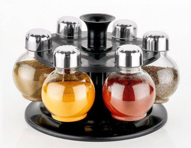 zecon 6 Piece Spice Set  (Plastic, Stainless Steel, Clear)