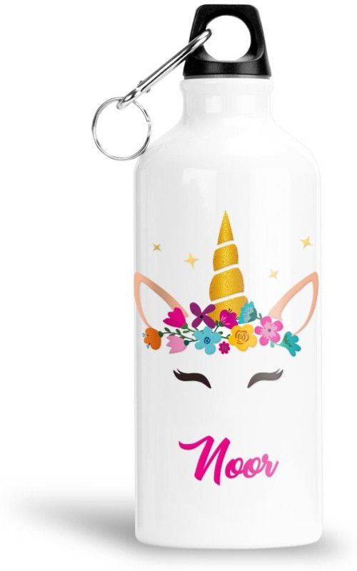FABTODAY Unicorn Water Bottle for Kids - Best Happy Birthday Gift, Noor 750 ml Bottle  (Pack of 1, Multicolor, Aluminium)