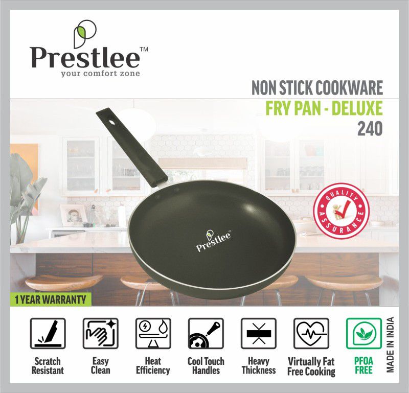 Sabari Prestlee PNFP-0002 Non-Stick Cookware/Nonstick Frypan/Frying pan nonstick Fry Pan 24 cm diameter 2 L capacity  (Aluminium, Non-stick)