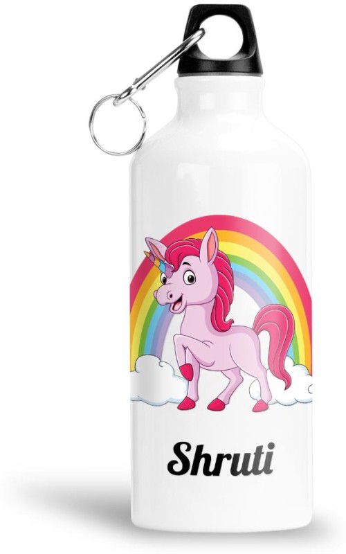 FABTODAY Rainbow Unicorn Water Bottle for Kids - Best Happy Birthday Gift, Shruti 750 ml Bottle  (Pack of 1, Multicolor, Aluminium)