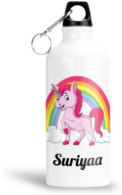 FABTODAY Rainbow Unicorn Water Bottle for Kids - Best Happy Birthday Gift, Suriyaa 750 ml Bottle  (Pack of 1, Multicolor, Aluminium)