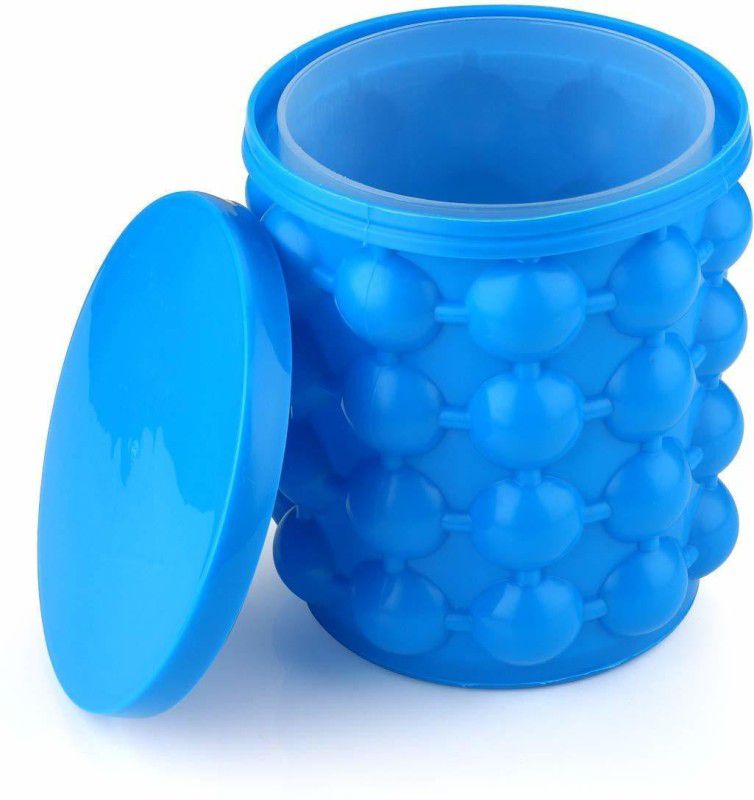 Ferinheli 1 L Silicone BZN012 Ice Bucket  (Blue)