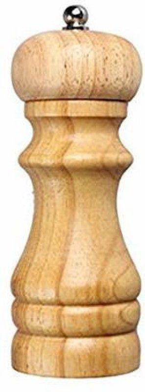 MOHINNI CREATION Wooden Salt and Pepper Grinder Spice Mill Grinder Mixer with Ceramic Crusher and Adjustable Coarseness Setting Wooden Traditional Pepper Mill  (Brown, Pack of 1)