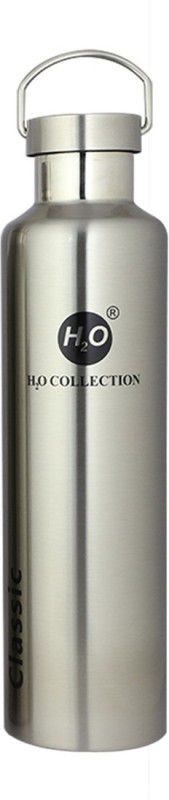 H2O Collection Classic 750 ml Flask  (Pack of 1, Silver, Steel)