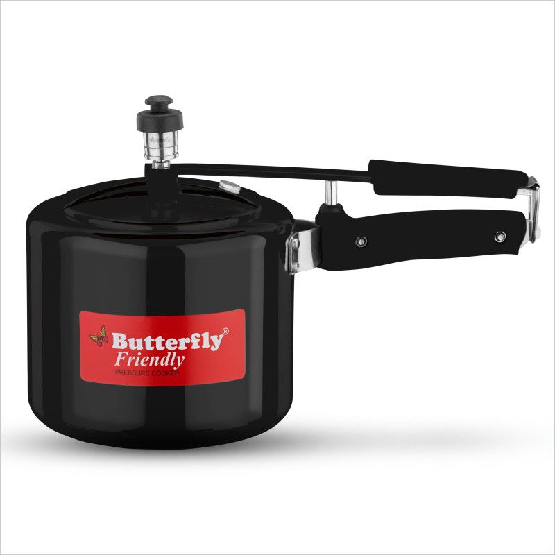 Butterfly Butterfly Friendly 3 Ltr Innerlid Induction Base Hard Anodized 3 L Induction Bottom Pressure Cooker  (Aluminium)