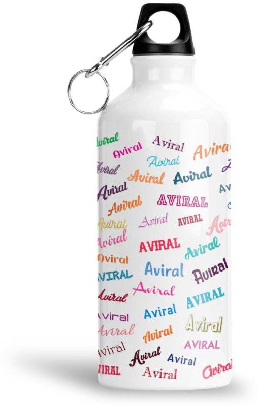 Furnish Fantasy Colorful Aluminium Sipper Bottle - Best Happy Birthday Gift for Kids , Aviral 600 ml Bottle  (Pack of 1, Multicolor, Aluminium)