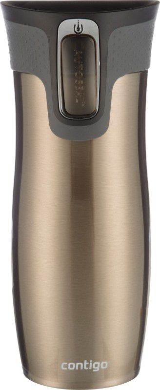 Contigo West Loop Travel Mug Thermosteel Bottle for Office Use, Travelling and Gifting 470 ml Flask  (Pack of 1, Brown, Steel)