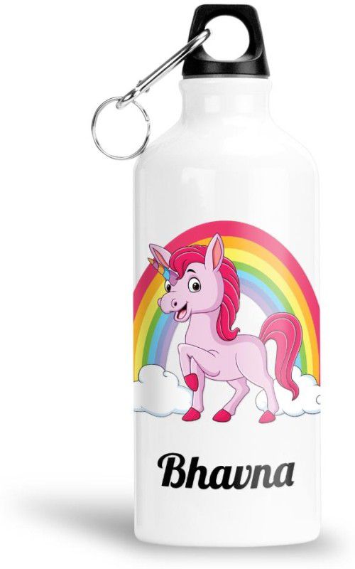 FABTODAY Rainbow Unicorn Water Bottle for Kids - Best Happy Birthday Gift, Bhavna 750 ml Bottle  (Pack of 1, Multicolor, Aluminium)