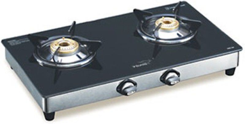 V-Guard V Guard gas top Stanless Steel Stainless Steel Manual Gas Stove  (2 Burners)