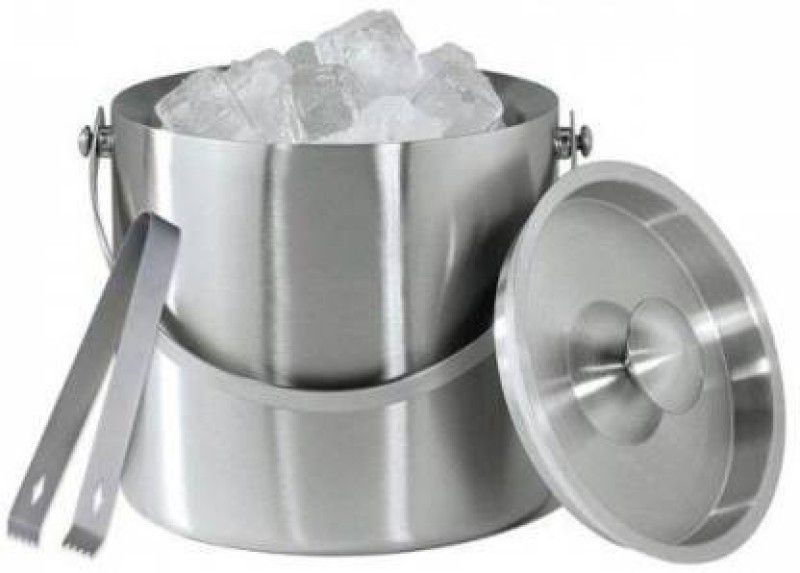 Goodsly 1.5 L Steel GS-002-Ice Bucket Ice Bucket  (Silver)
