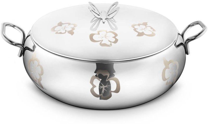 FnS Aristo Butterfly Stainless Steel Mirror Finish - (Medium) Handi 1 L with Lid  (Stainless Steel, Non-stick)