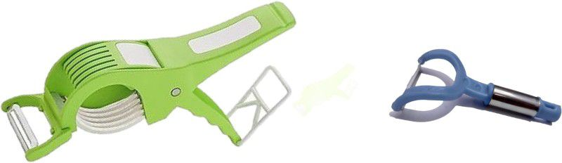EVOL STYLE MULTIUSE VEGETABLE CUTTER AND PEELER Straight Peeler Set  (Multicolor Pack of 2)