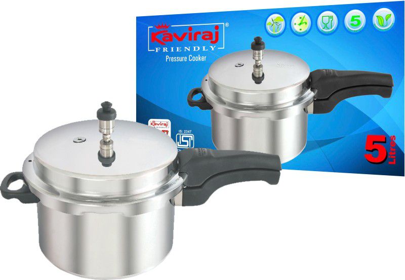 Kaviraj 5 L Pressure Cooker (Aluminium) 5 L Pressure Cooker  (Aluminium)