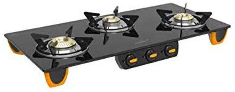 V-Guard Insight 3D Stainless Steel Manual Gas Stove  (3 Burners)