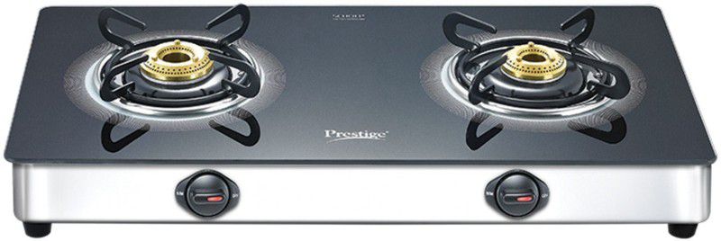 Prestige Royale GT 02 SS Stainless Steel Manual Gas Stove  (2 Burners)
