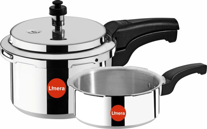 Limera Orchid Induction Base 3 L, 2 L Pressure Cooker & Pressure Pan  (Aluminium)