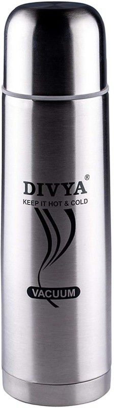 Divya Thermosteel 500 ml Flask  (Pack of 1, Silver, Steel)