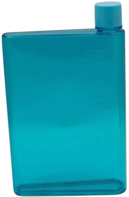 Online Store A5 Memo Notebook Slim Water Bottle 420 ml Bottle  (Pack of 1, Multicolor, Green, Blue, Black, Pink, Plastic)