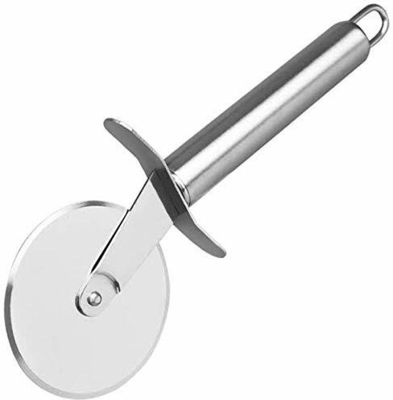 RKVILLA Stainless Steel Heavy Duty Multifunctional Pastry Pizza Cutter Wheel Rolling Pizza Cutter Rolling Pizza Cutter  (Stainless Steel)