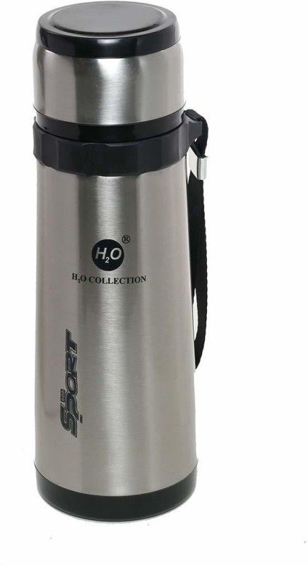 H2O Collection Sports 800 ml Flask 800 ml Flask  (Pack of 1, Steel/Chrome, Steel)