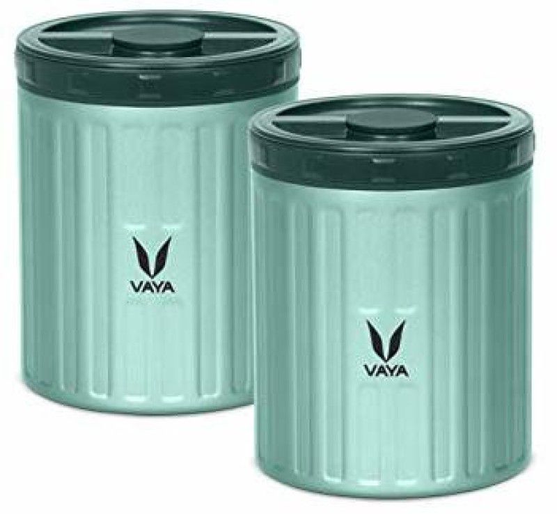 Vaya Preserve 1000 ml Green - Vacuum Insulated Stainless Steel Meal Container, Portable Tiffin Box, Soup Box, 2 x 500 ml, 2 Containers Lunch Box  (1000 ml, Thermoware)