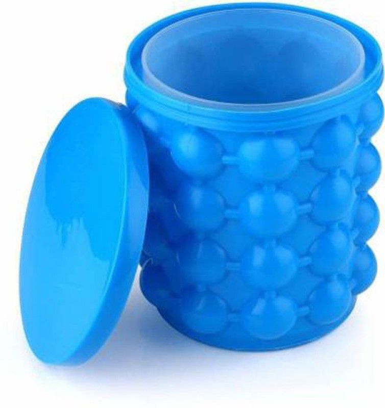 Shopment 1 L Silicone Ice_Bucket Ice Bucket  (Blue)