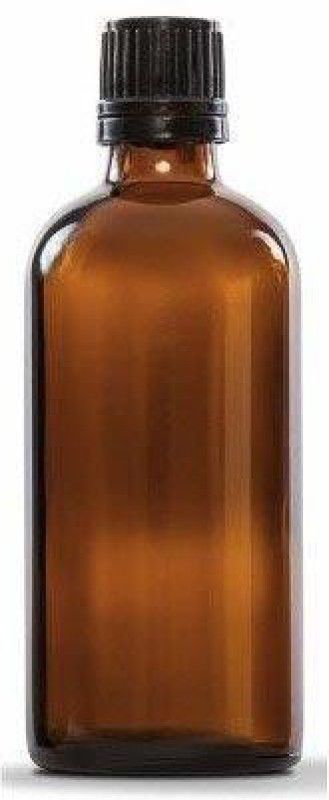 JARBAZAAR 100 ML COLOR GLASS BOTTLE Glass Bottles. IDEAL FOR STORING oils 100 ml Bottle  (Pack of 2, Brown, Glass)