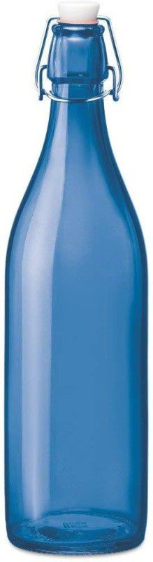 GLAMOROUS BOTTLE 900 ml Bottle  (Pack of 1, Blue, Glass)