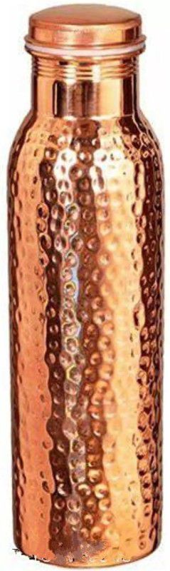 REKHA ENTERPRISE Rekha Enterprises Pure Copper High Qualty Hammers Style Bottle For Storage Water 1000 ml Bottle  (Pack of 1, Copper, Copper)