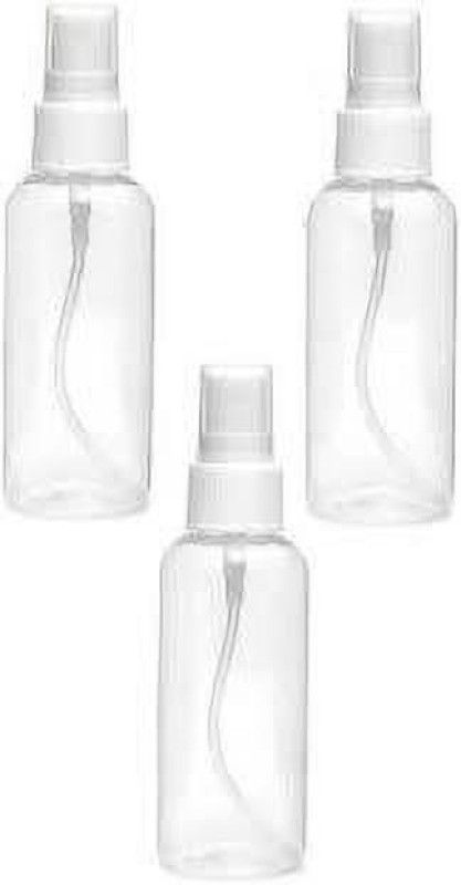 Neatlay Mist Transparent Empty 100 ml Spray Bottle  (Pack of 3, White, Plastic)