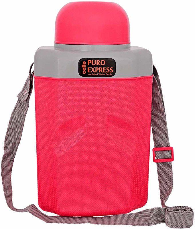 cello Puro Express Insulated Water Bottle 2.2 ltr red 2200 ml Bottle  (Pack of 1, Red, Plastic)