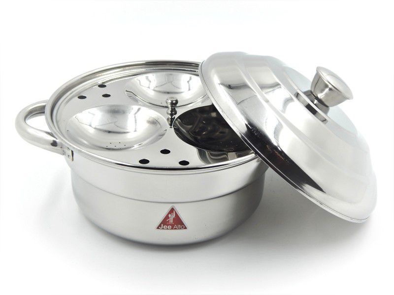 JEE ALTO Stainless Steel Compact Breakfast Idly Maker (6 Idly, Silver) Standard Idli Maker  (2 Plates , 6 Idlis )