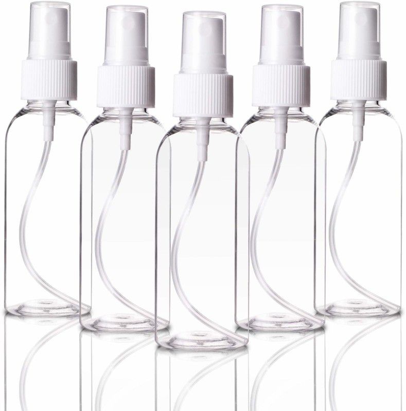 Elecsera Spray Bottle (Pack Of 5) 100 ml 100 ml Bottle  (Pack of 5, White, Plastic)