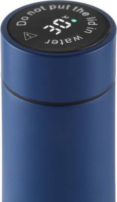 GUPTA Smart Insulated Water Bottle LED Temperature Display (Blue) 500 ml Bottle  (Pack of 1, Blue, Steel)
